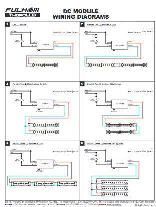 DC Modules Wiring Diagrams